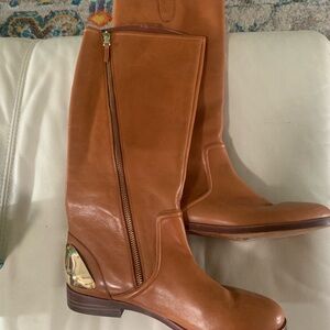 Ralph Lauren ( brand new without box) Brown Leather Parker Shaft riding boots.